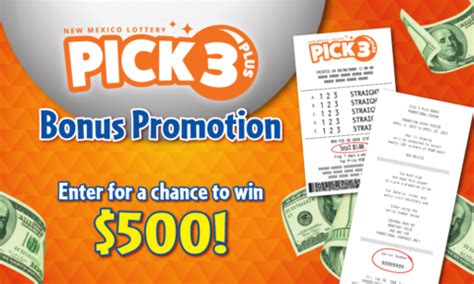 Pick 3 Plus Bonus Promotion .